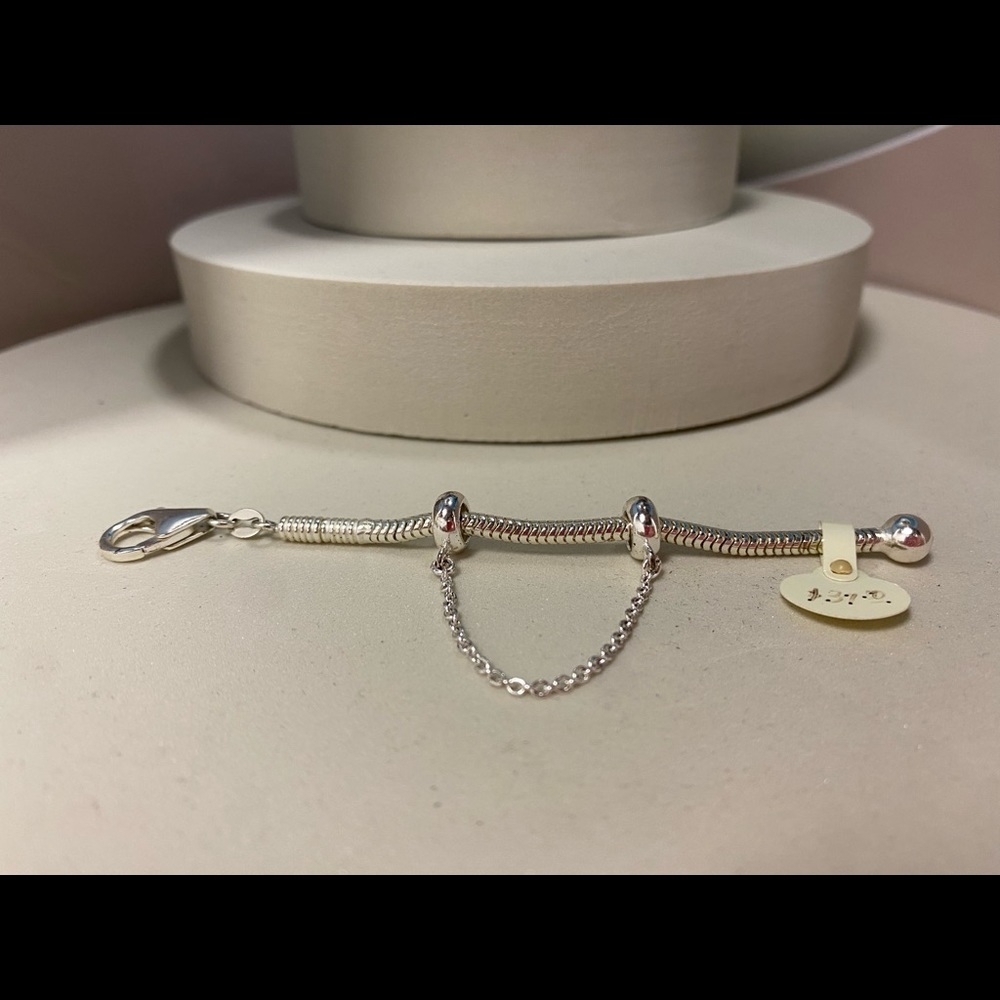 New Sterling Silver Bead Charm Holder